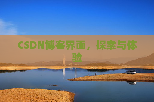 CSDN博客界面，探索与体验